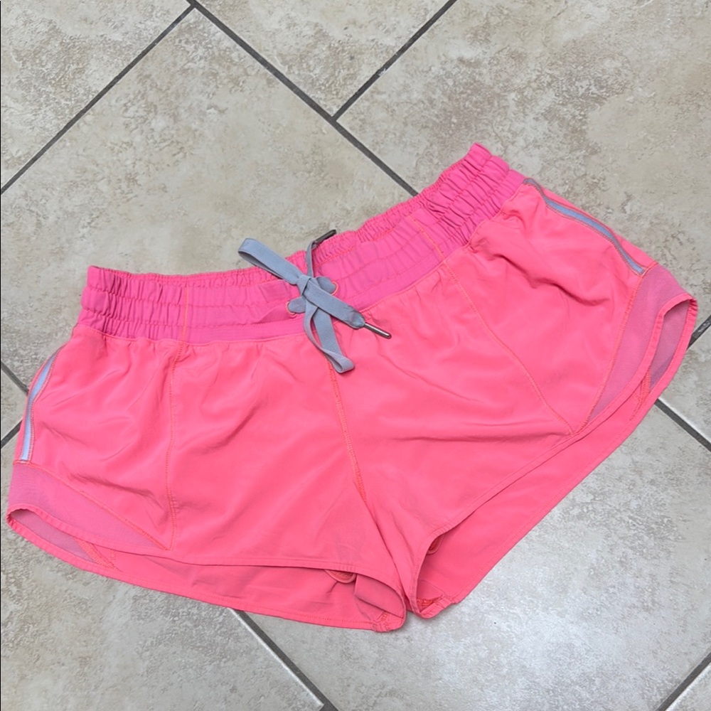 Lululemon Athletica Pink and Gray Athletic Shorts